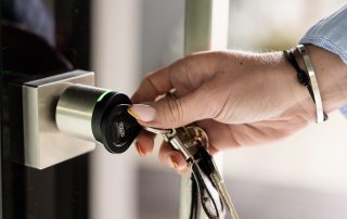 Zutritt zum Coworking Space cubus33 Ingolstadt: Schlüssel am elektronischen Türschloss (Schließsystem)