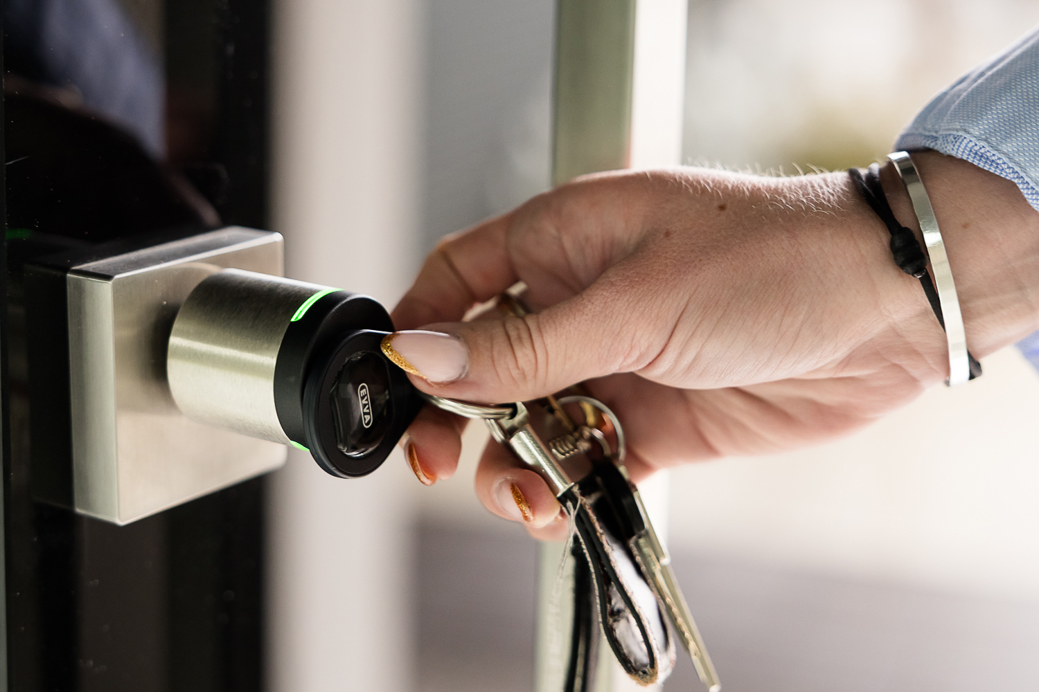 Zutritt zum Coworking Space cubus33 Ingolstadt: Schlüssel am elektronischen Türschloss (Schließsystem)